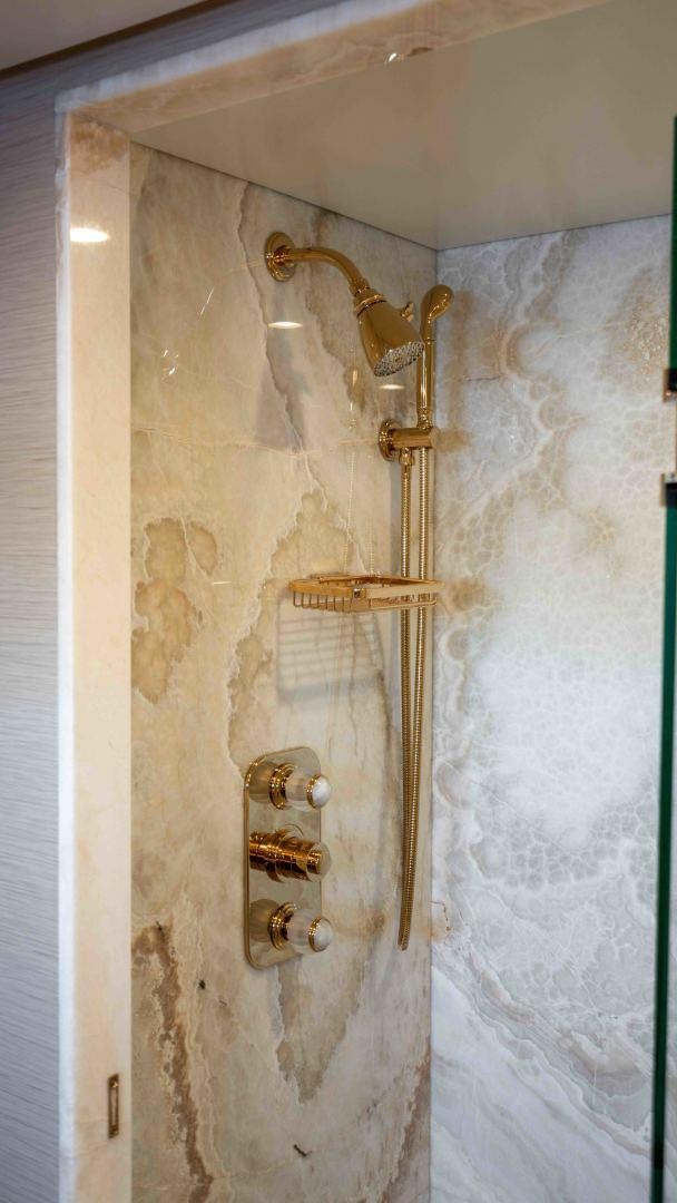 a door with a handle aboard NEREUS Yacht for Sale