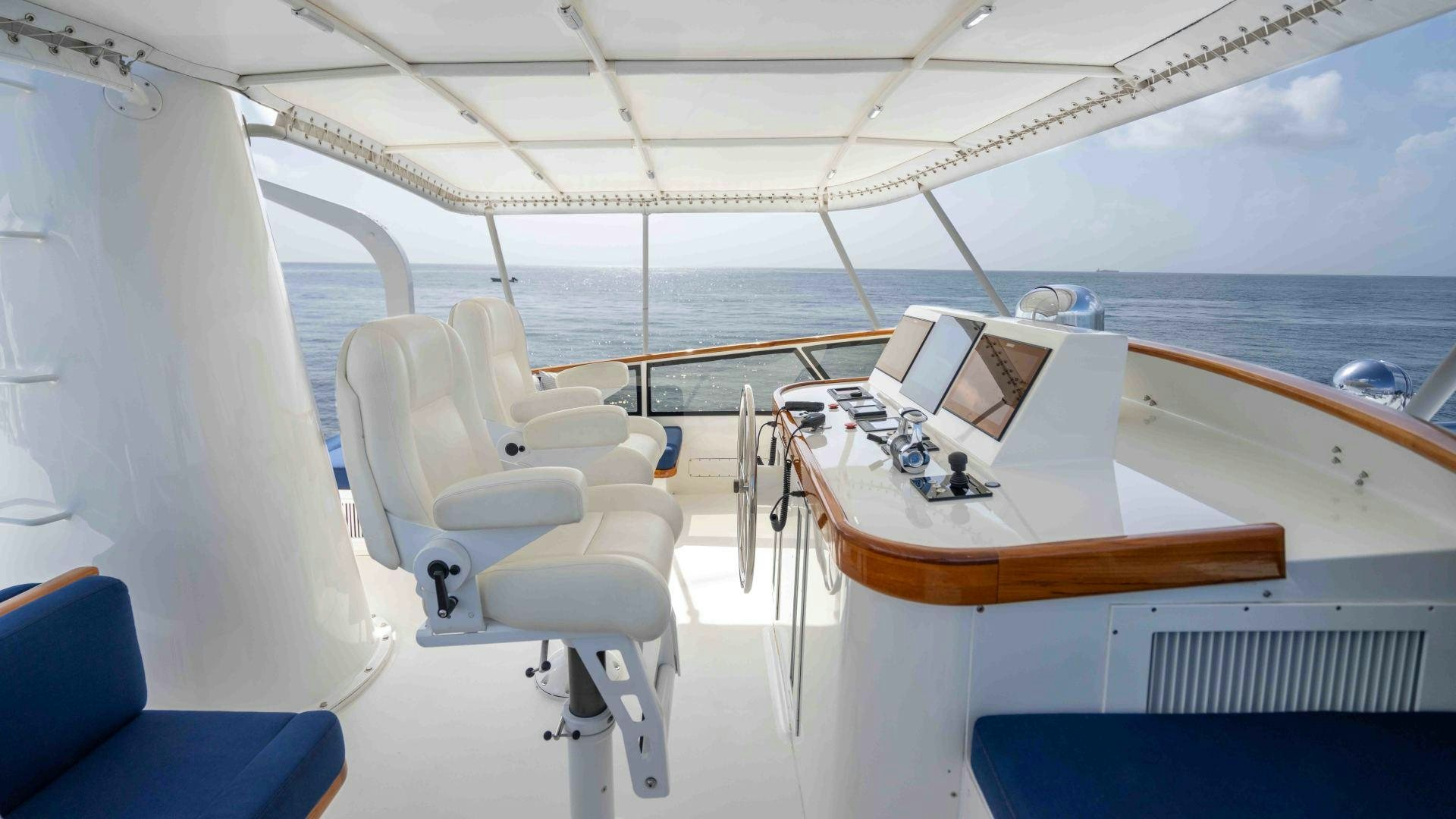 a boat on the water aboard NEREUS Yacht for Sale