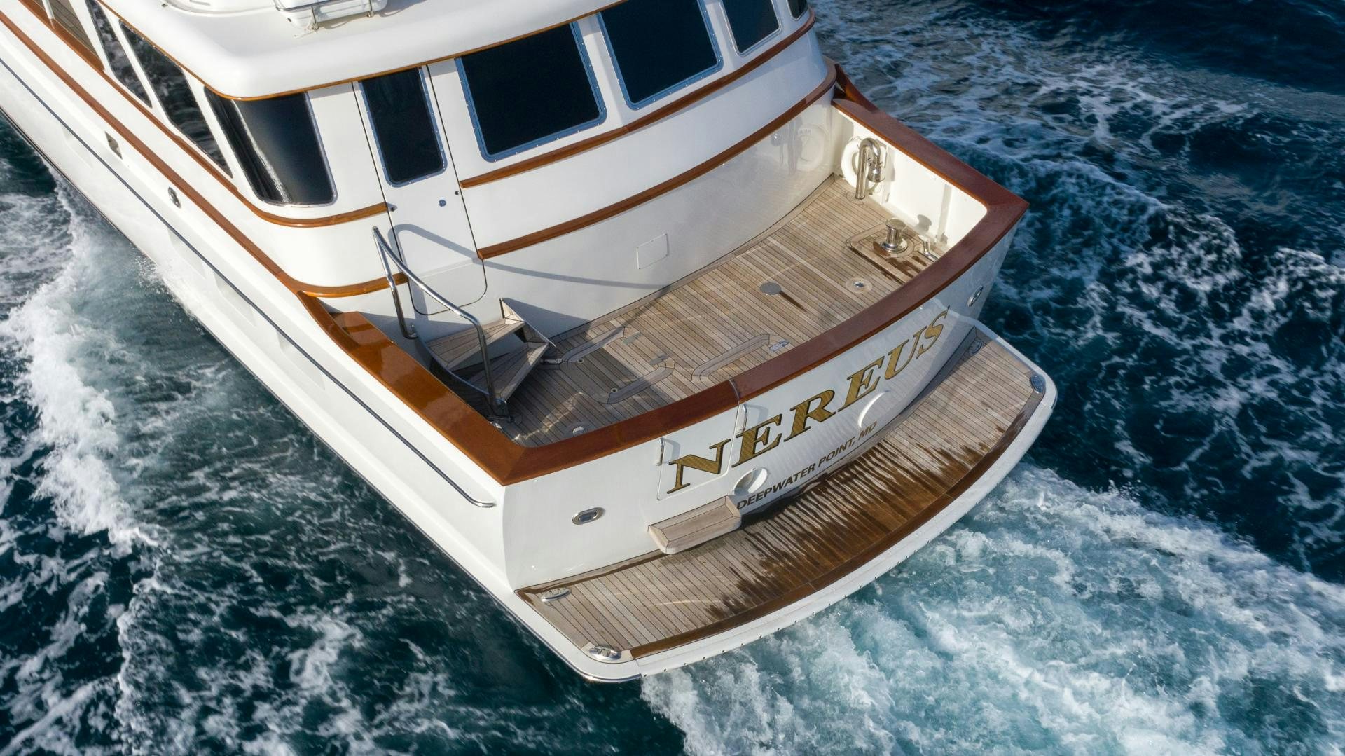 a boat on the water aboard NEREUS Yacht for Sale