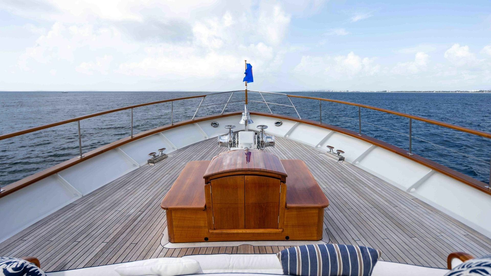 a boat on the water aboard NEREUS Yacht for Sale