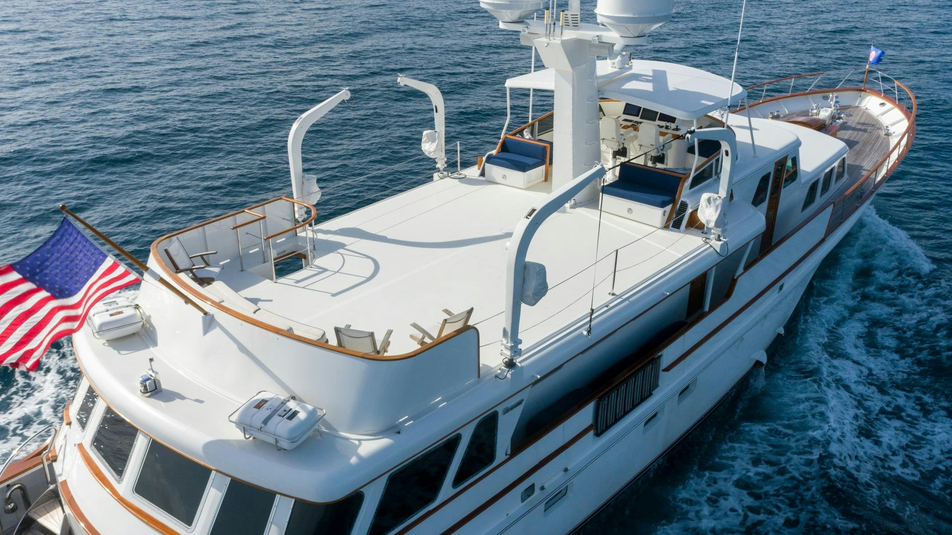 a boat on the water aboard NEREUS Yacht for Sale