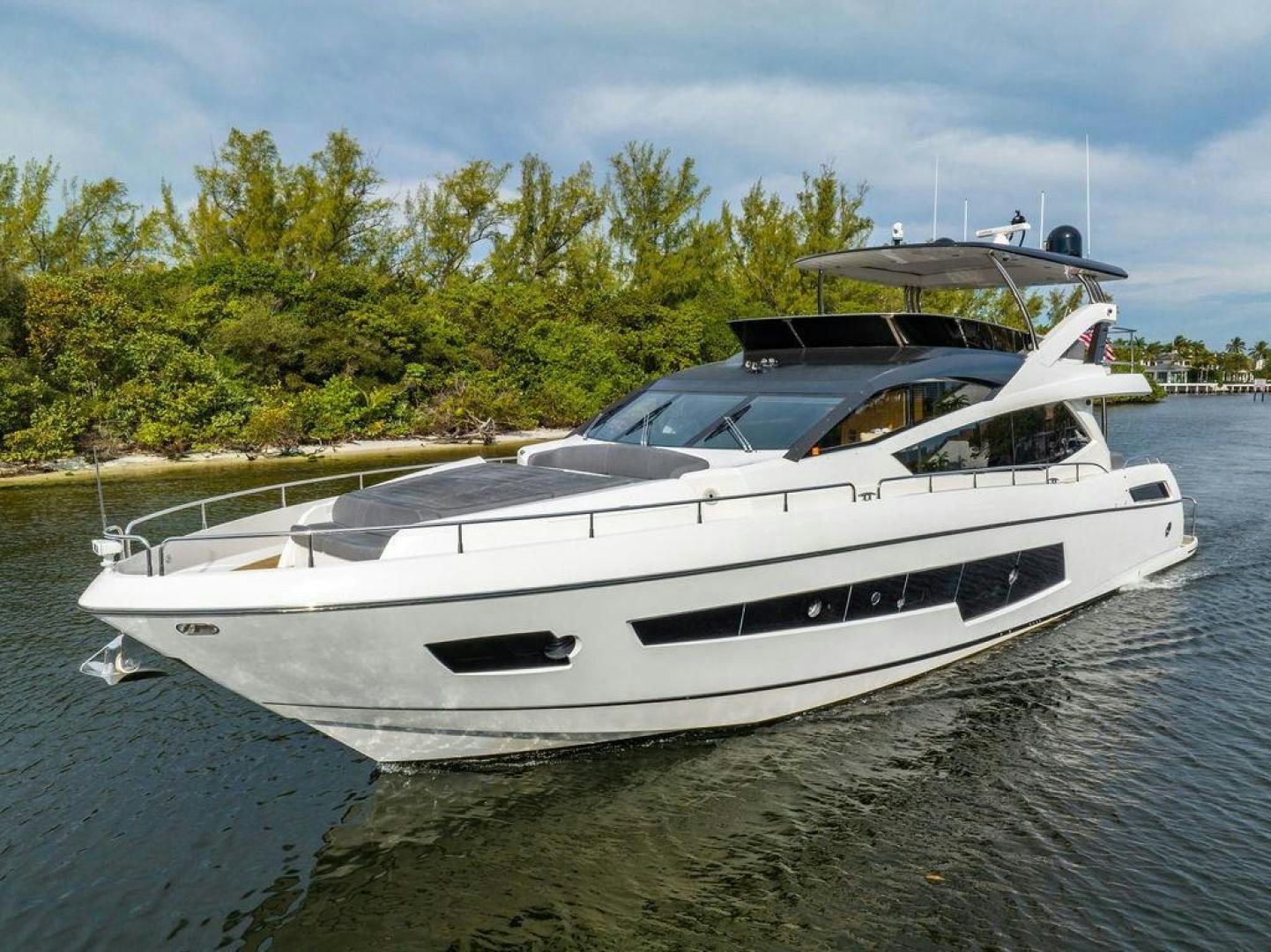 a boat in the water aboard RAPALLO V Yacht for Sale