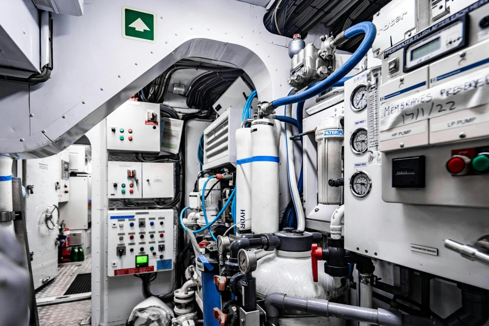 a close-up of a machine aboard MY SPIRIT Yacht for Sale