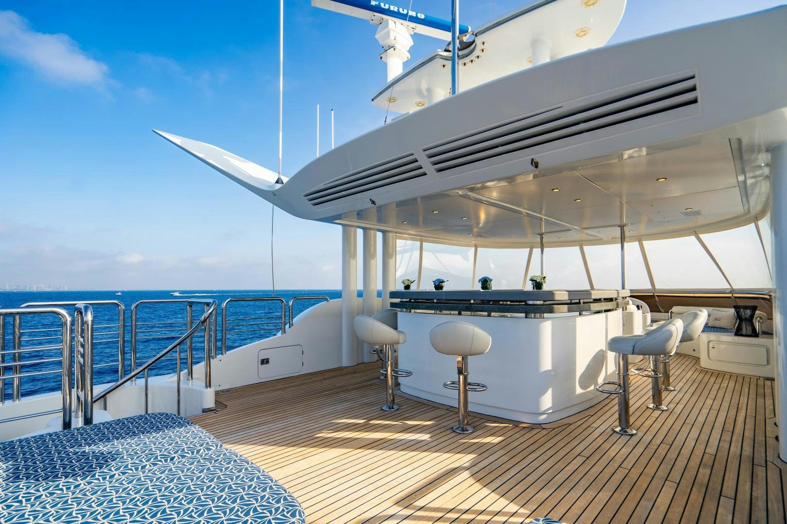 a deck of a boat aboard MY SPIRIT Yacht for Sale