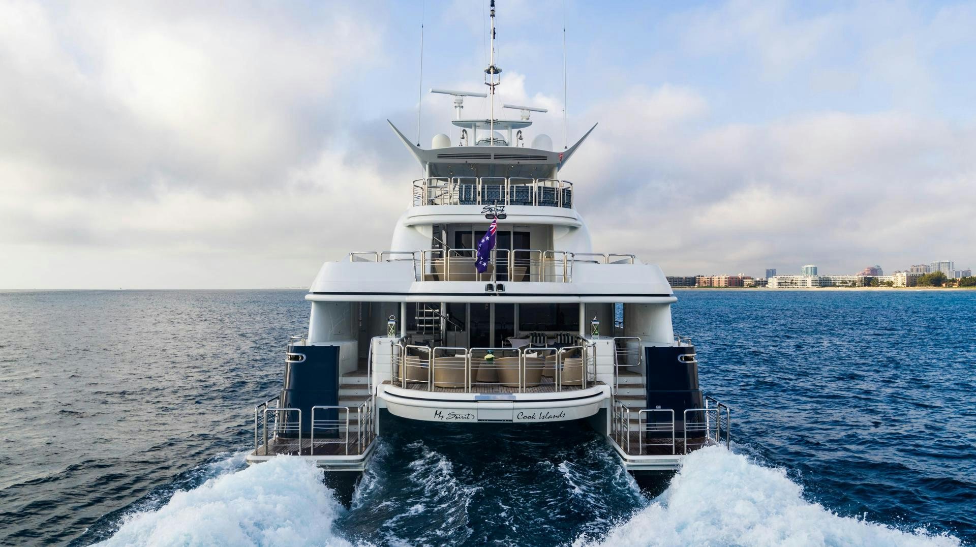 a boat on the water aboard MY SPIRIT Yacht for Sale