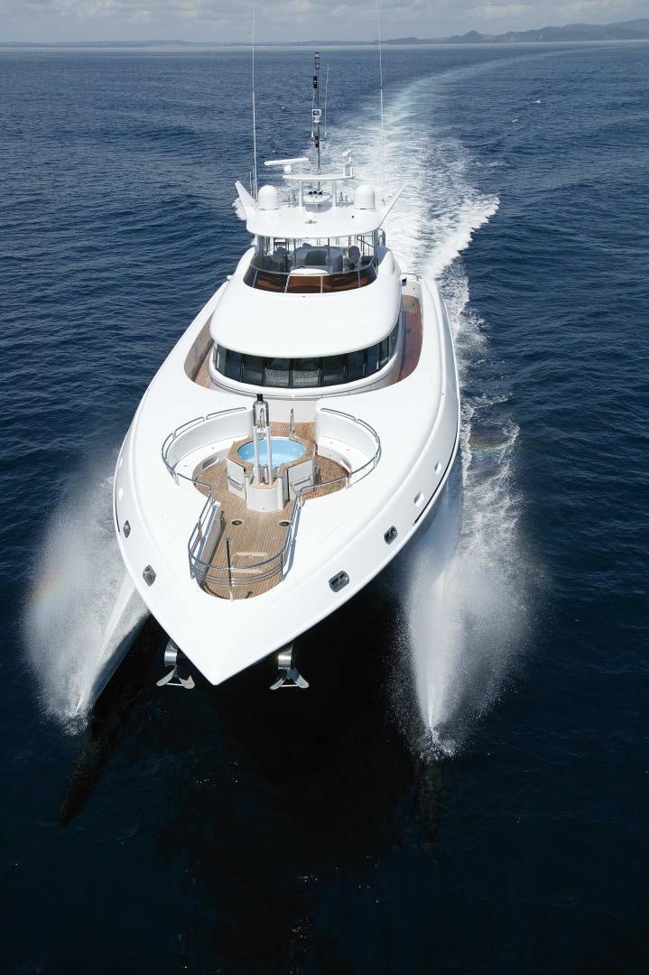 a ship in the water aboard MY SPIRIT Yacht for Sale