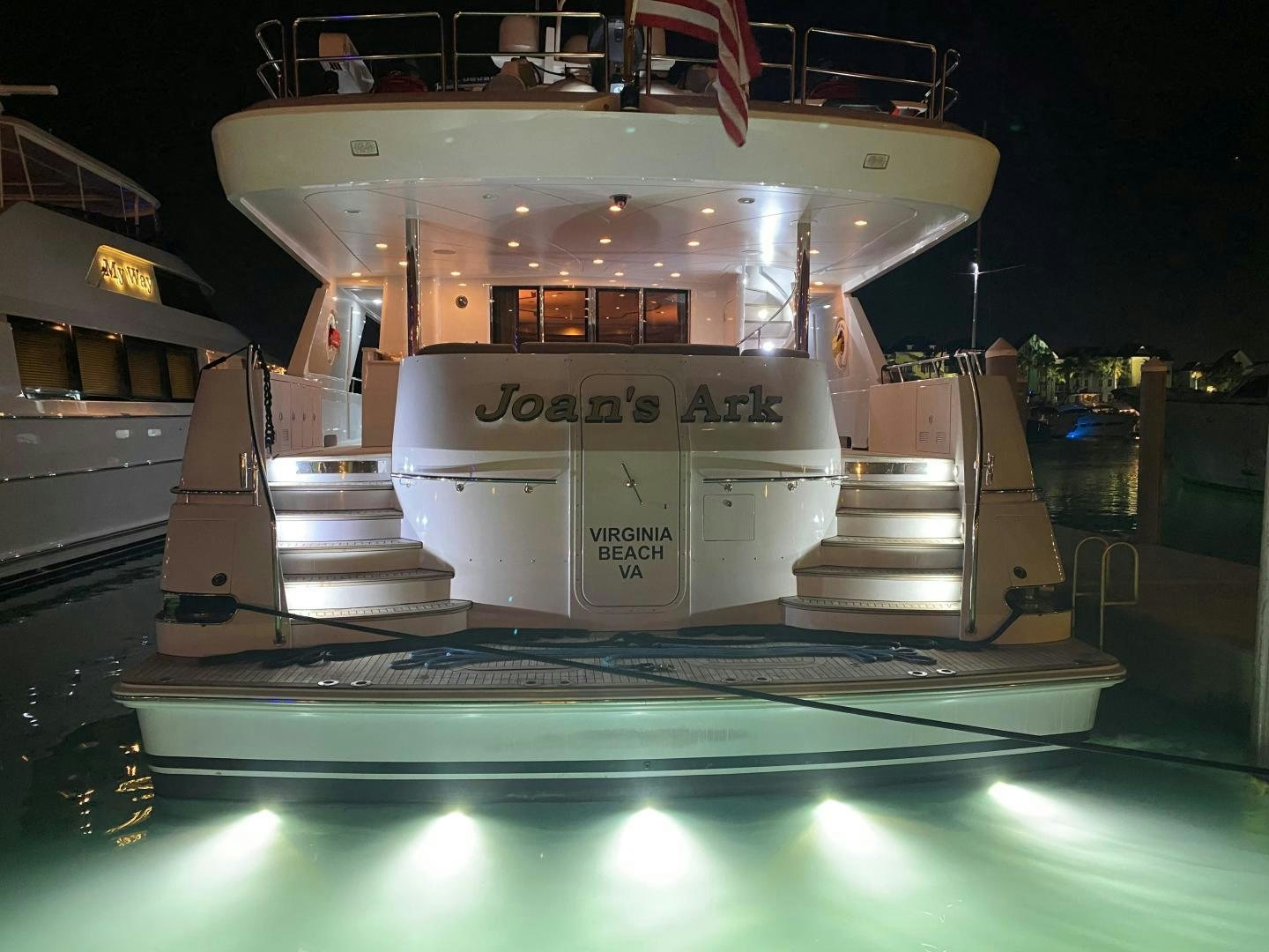 a machine with a light inside aboard MARBRI Yacht for Sale