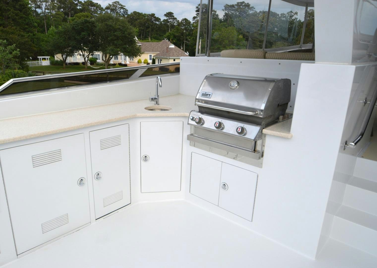 a machine on the counter aboard MARBRI Yacht for Sale