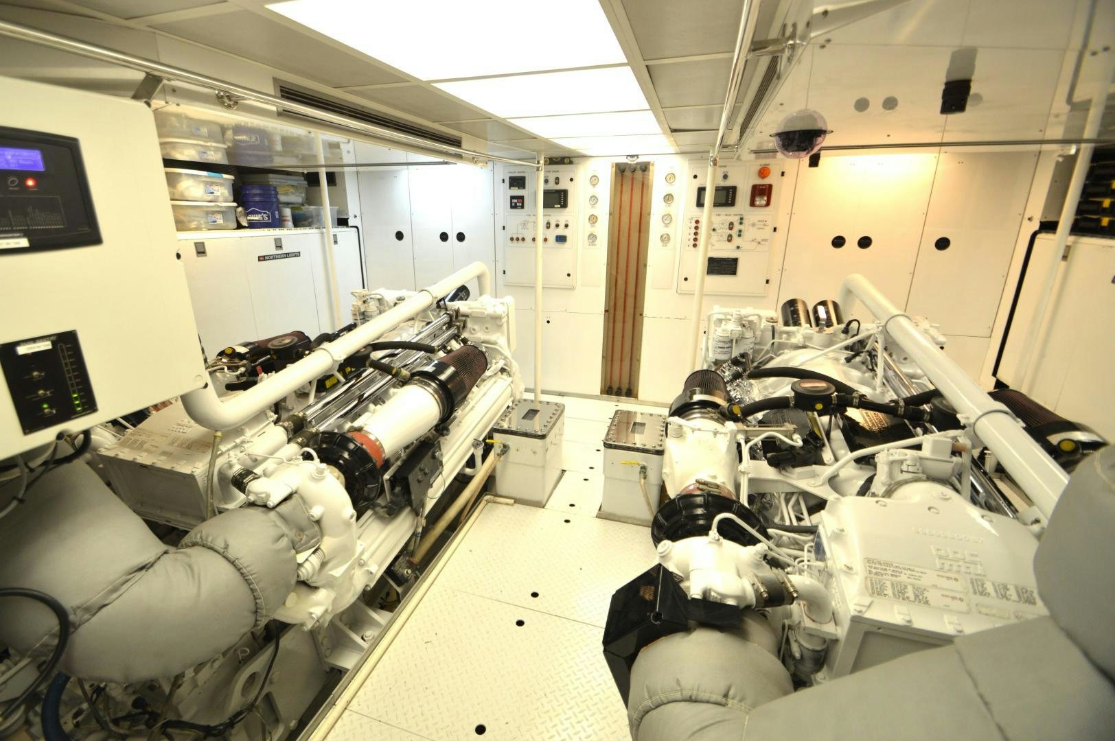 a room full of people aboard MARBRI Yacht for Sale