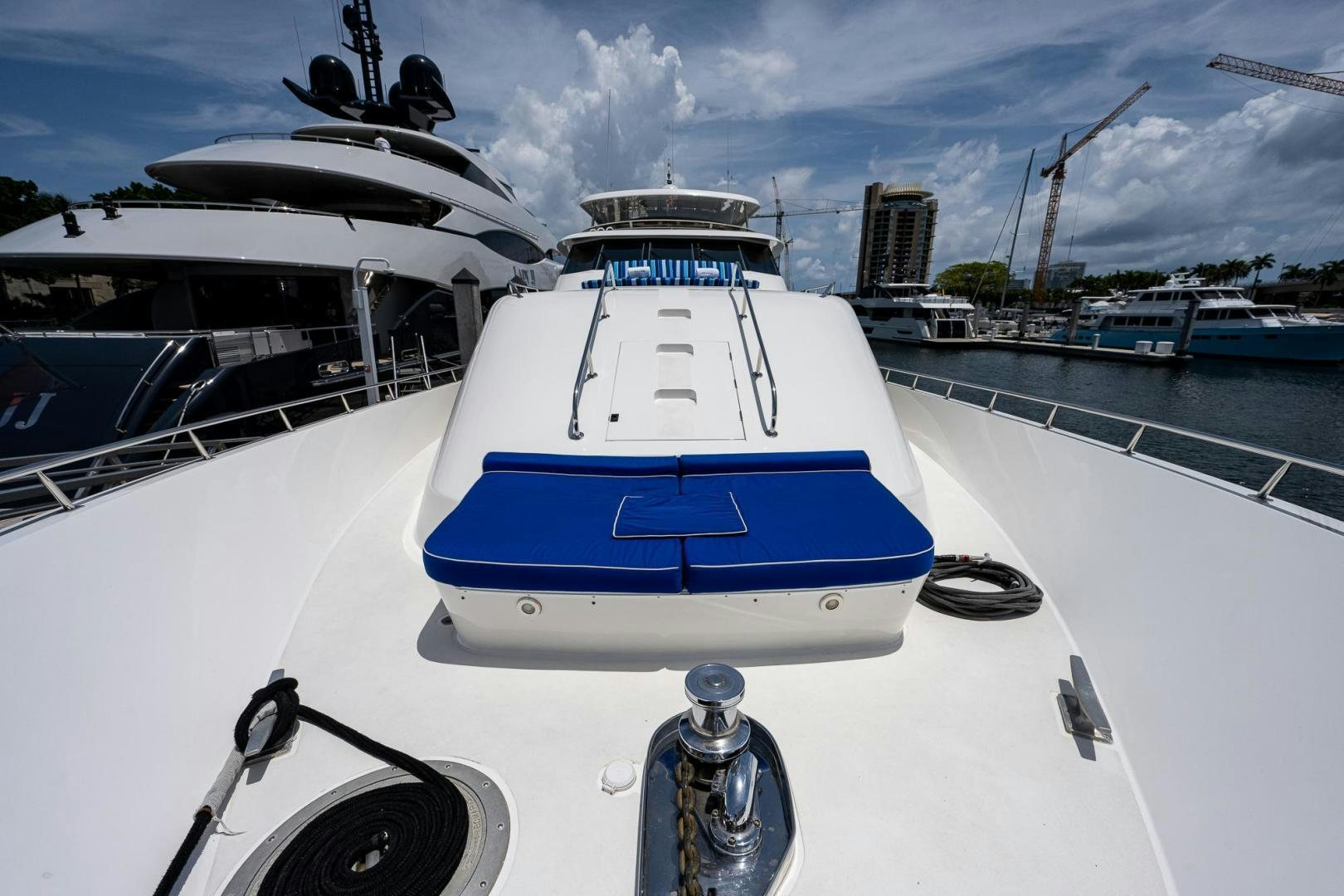 a boat on a dock aboard ATLANTIC Yacht for Sale