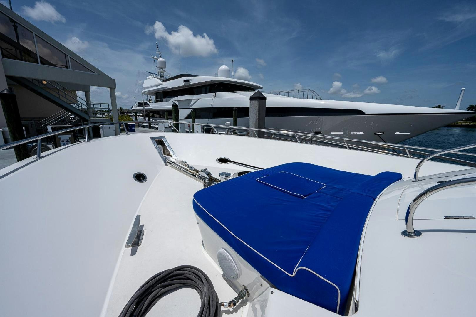 a close-up of a yacht aboard ATLANTIC Yacht for Sale
