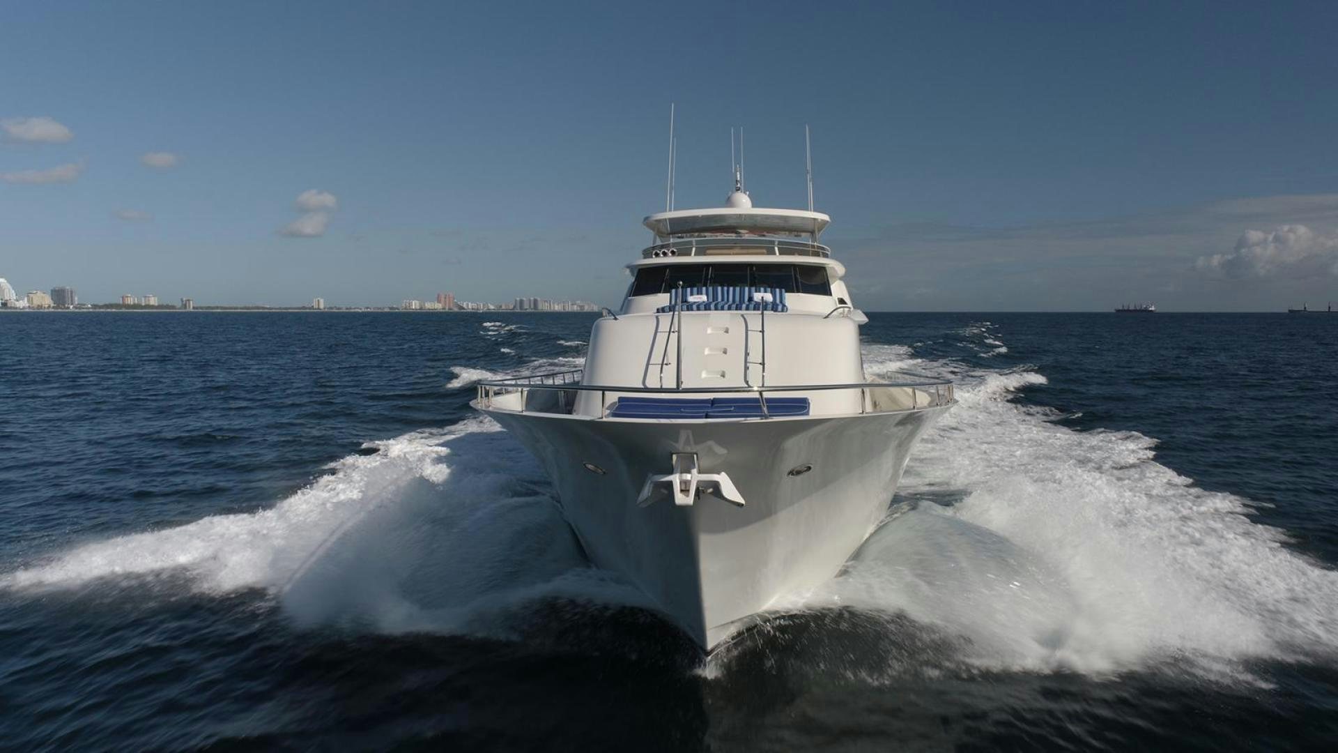 a large ship in the water aboard ATLANTIC Yacht for Sale