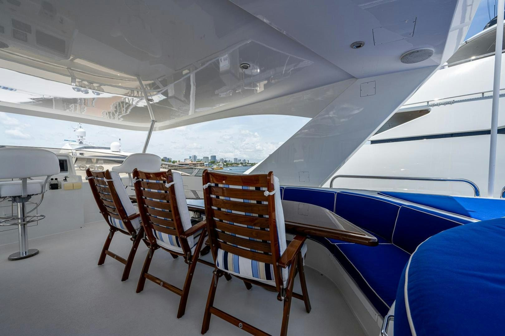 chairs on a deck aboard ATLANTIC Yacht for Sale