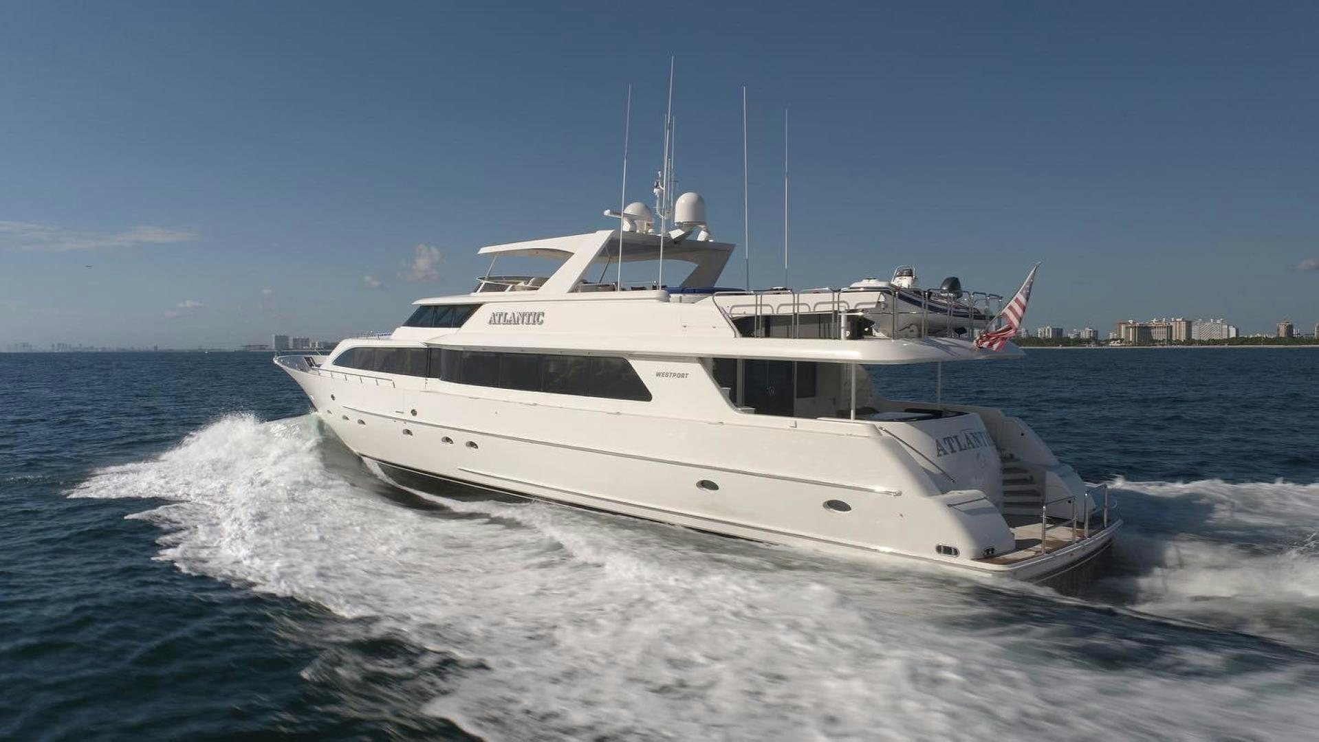 a boat on the water aboard ATLANTIC Yacht for Sale