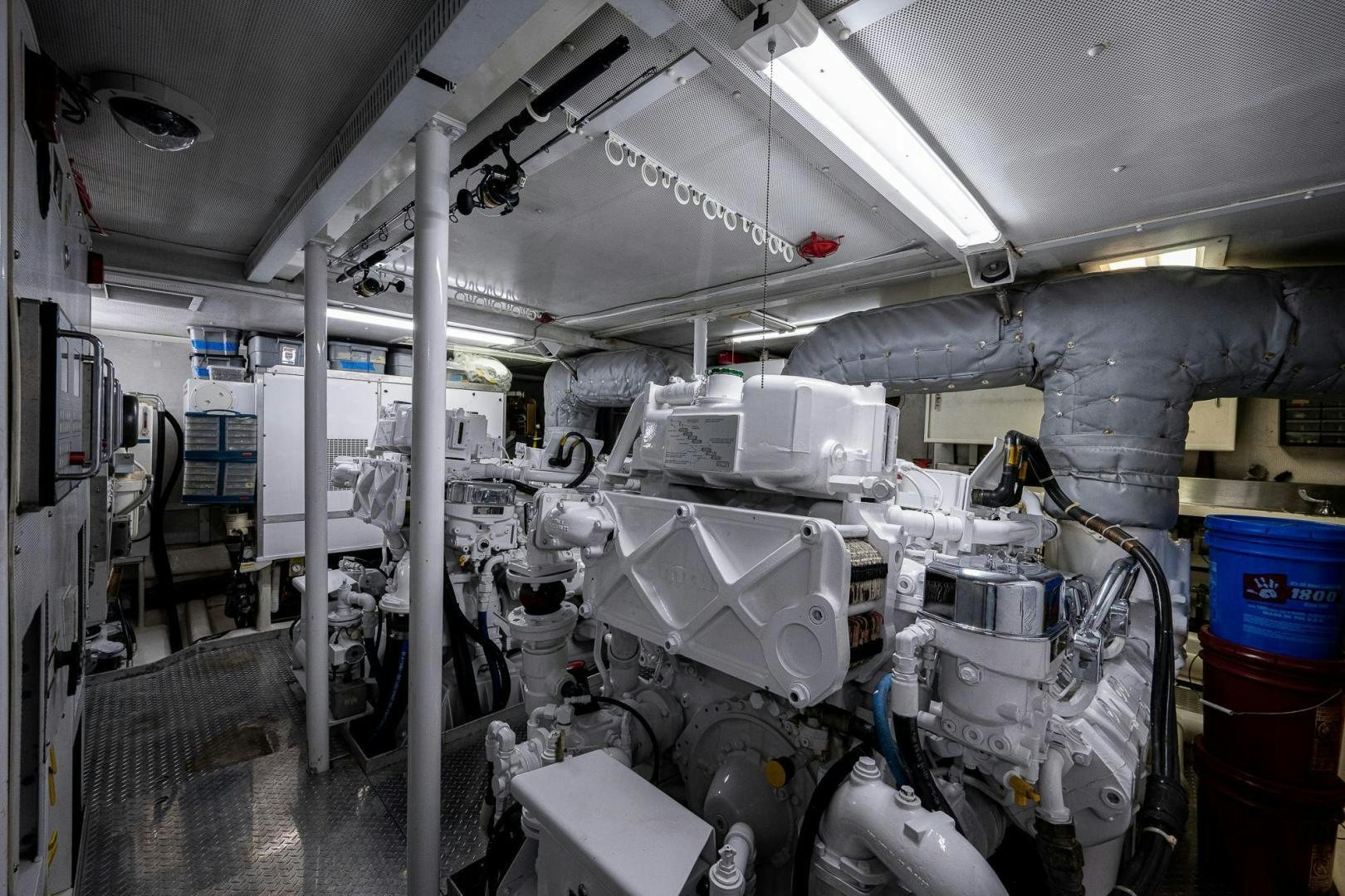 a room with machinery aboard ATLANTIC Yacht for Sale