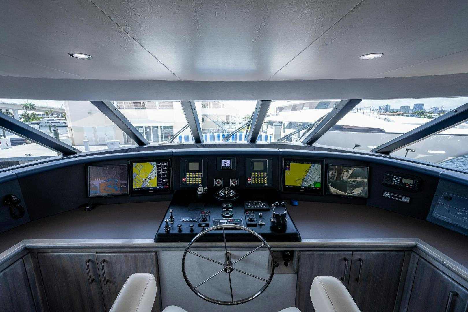 inside of a vehicle aboard ATLANTIC Yacht for Sale