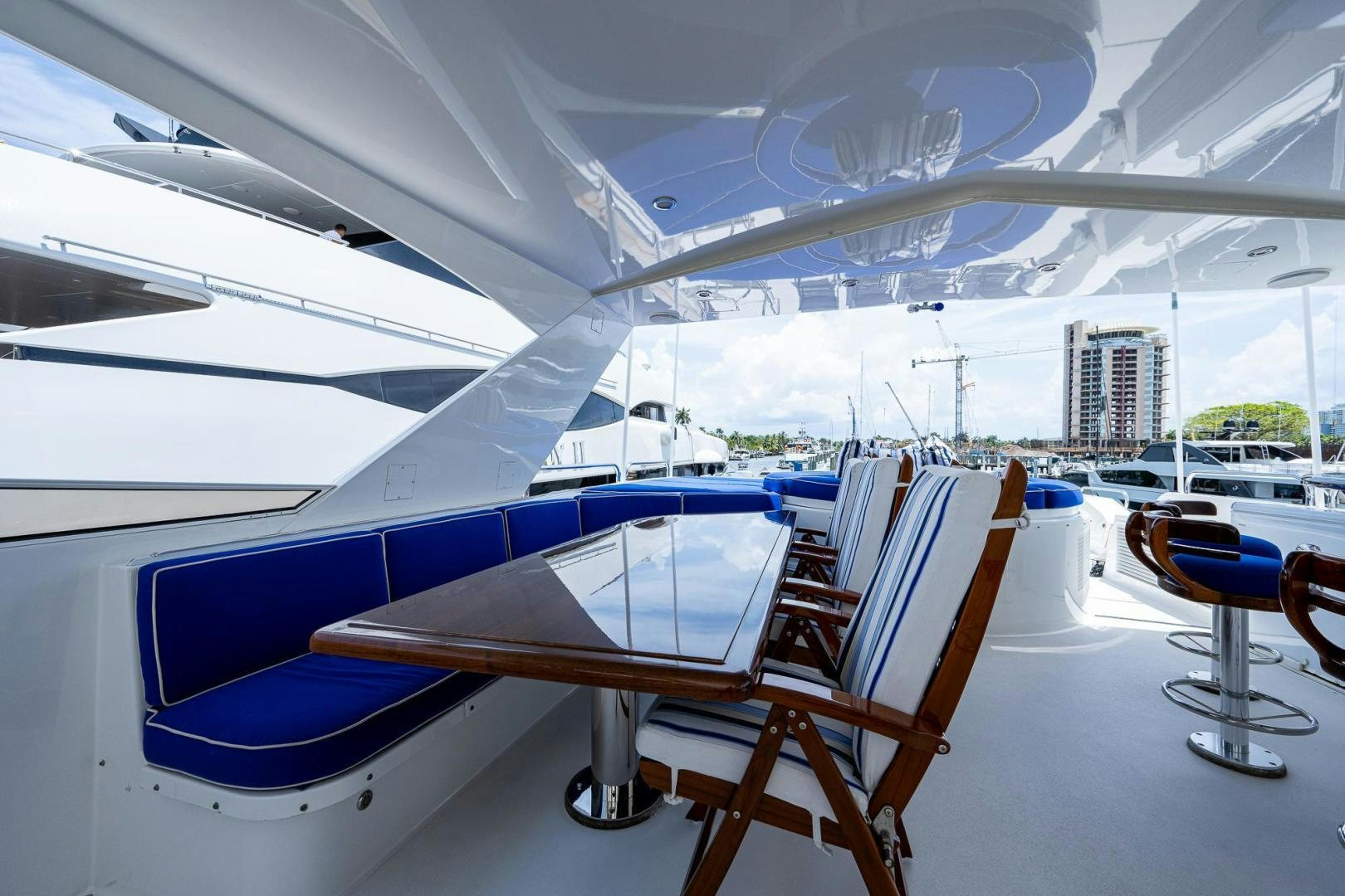 a large airplane with a deck aboard ATLANTIC Yacht for Sale