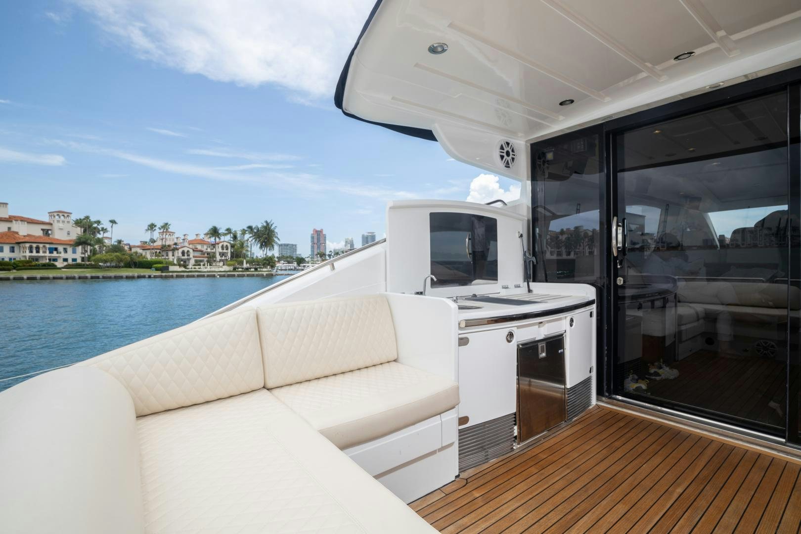 a boat on the water aboard AMNESIA Yacht for Sale