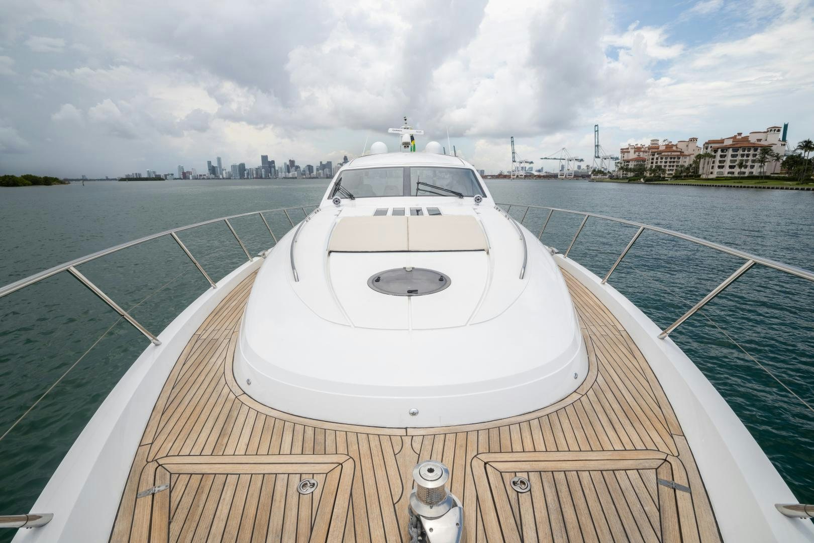 a boat on a water body aboard AMNESIA Yacht for Sale