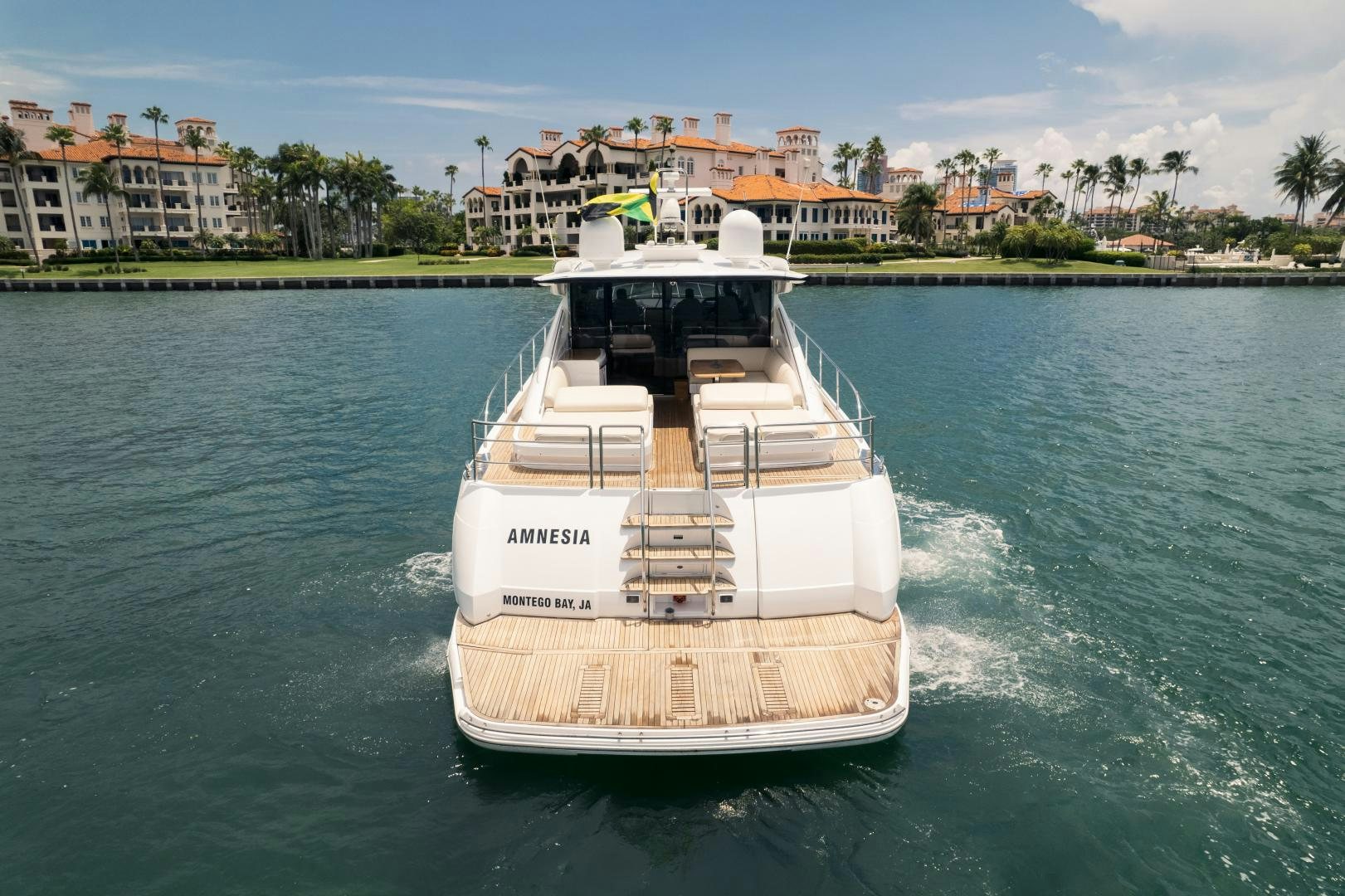a boat on the water aboard AMNESIA Yacht for Sale