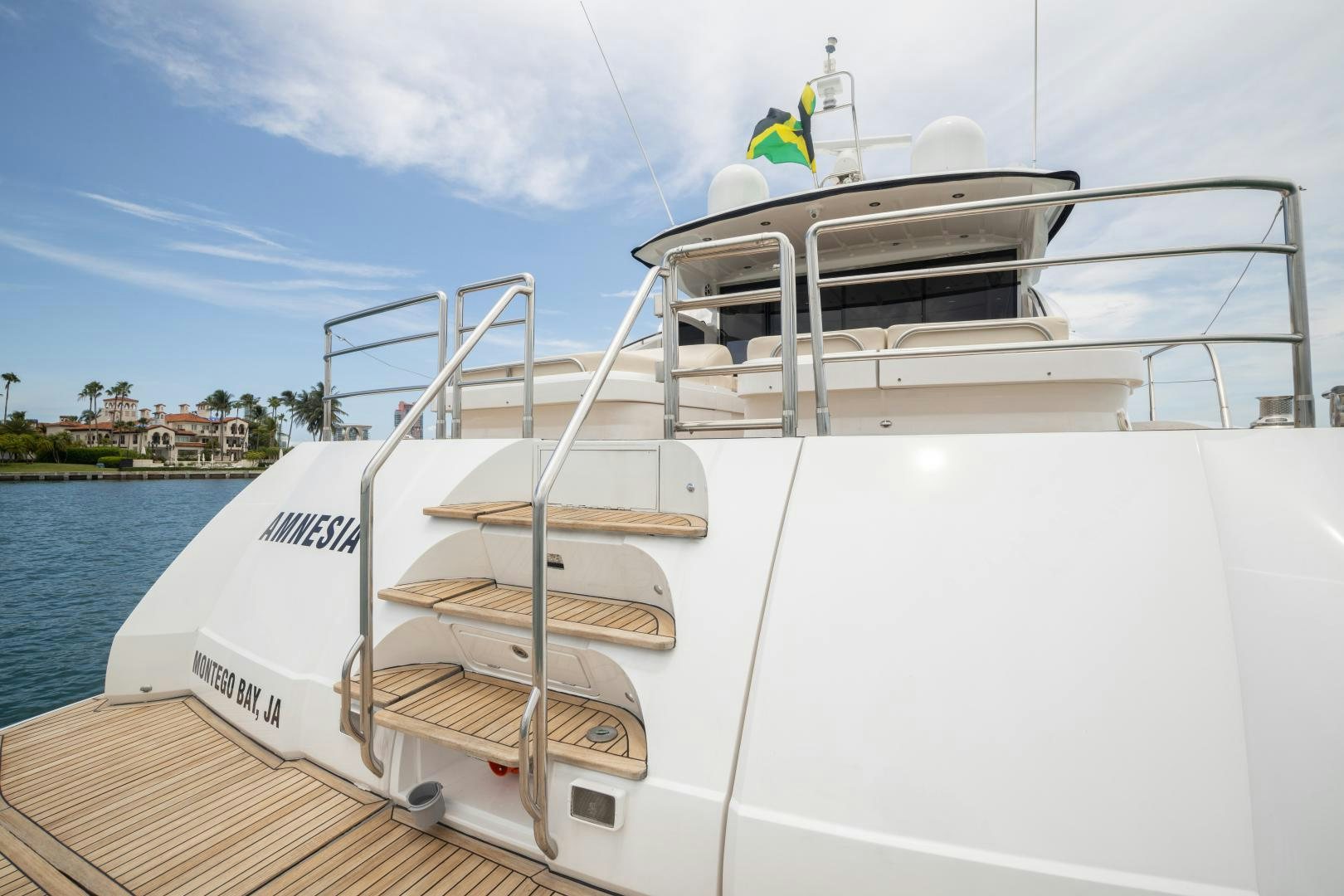 a boat on the water aboard AMNESIA Yacht for Sale