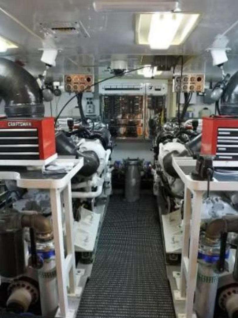 a room full of machines aboard MY LADY ALASKA Yacht for Sale