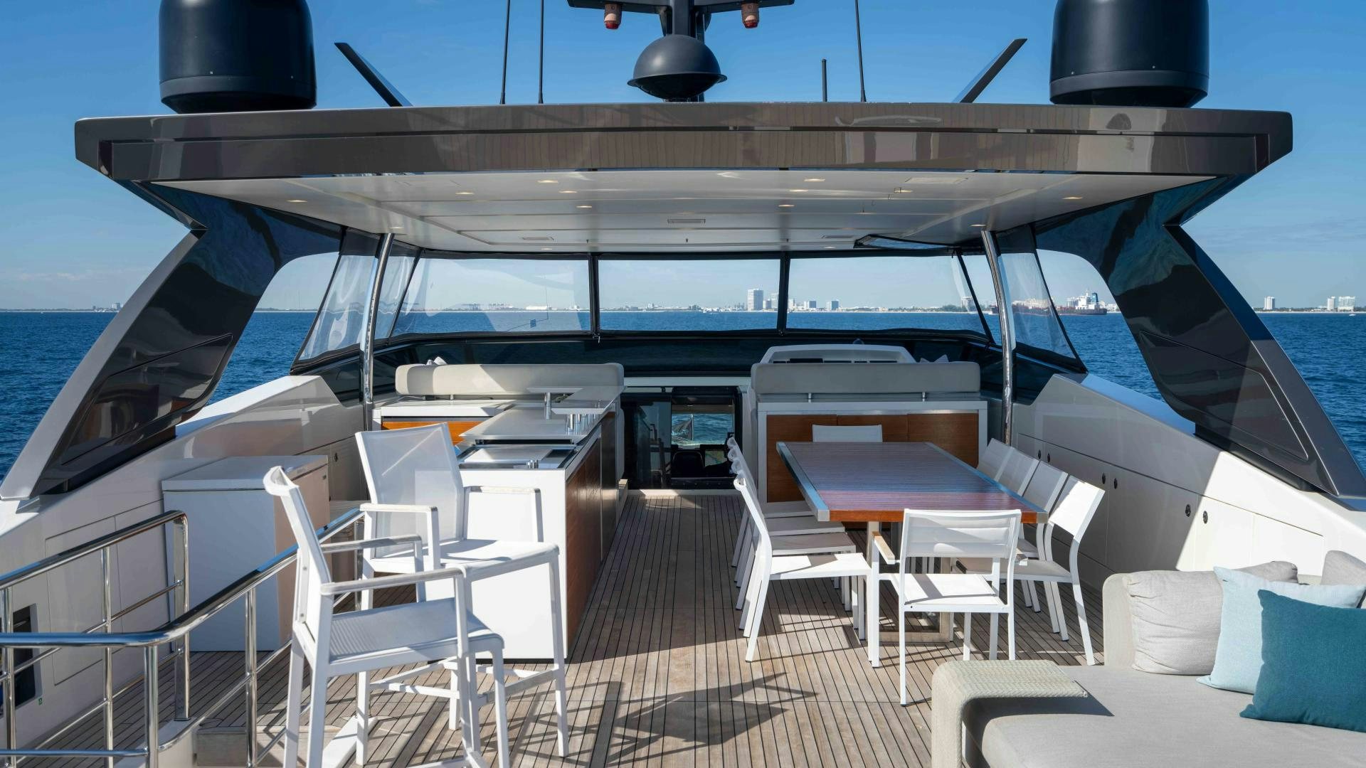 a boat on the water aboard NOTORIOUS Yacht for Sale