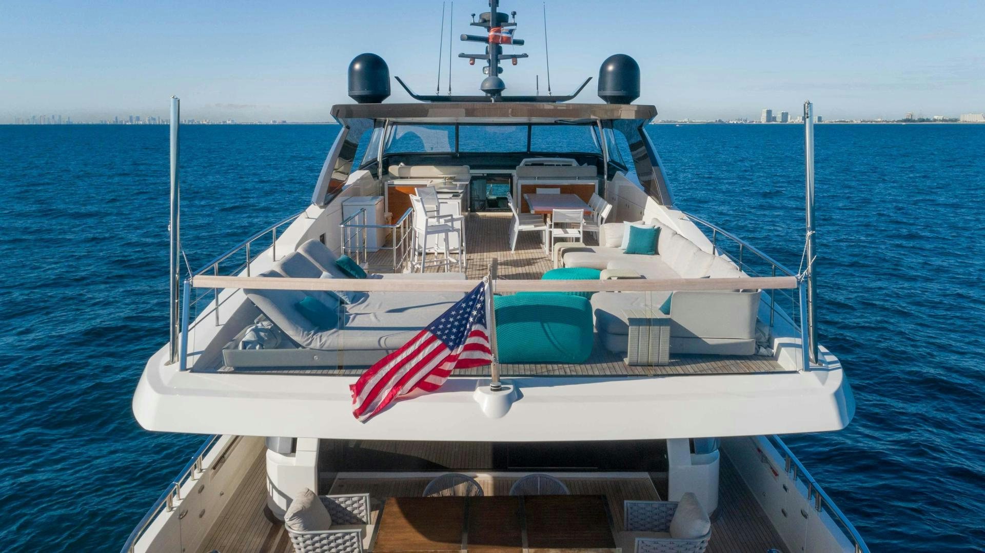 a boat on the water aboard NOTORIOUS Yacht for Sale