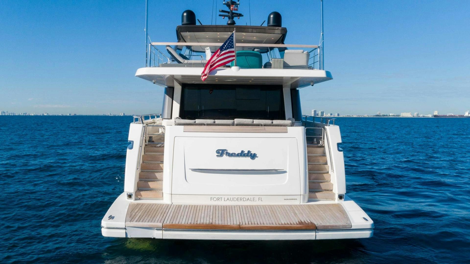 a boat on the water aboard NOTORIOUS Yacht for Sale