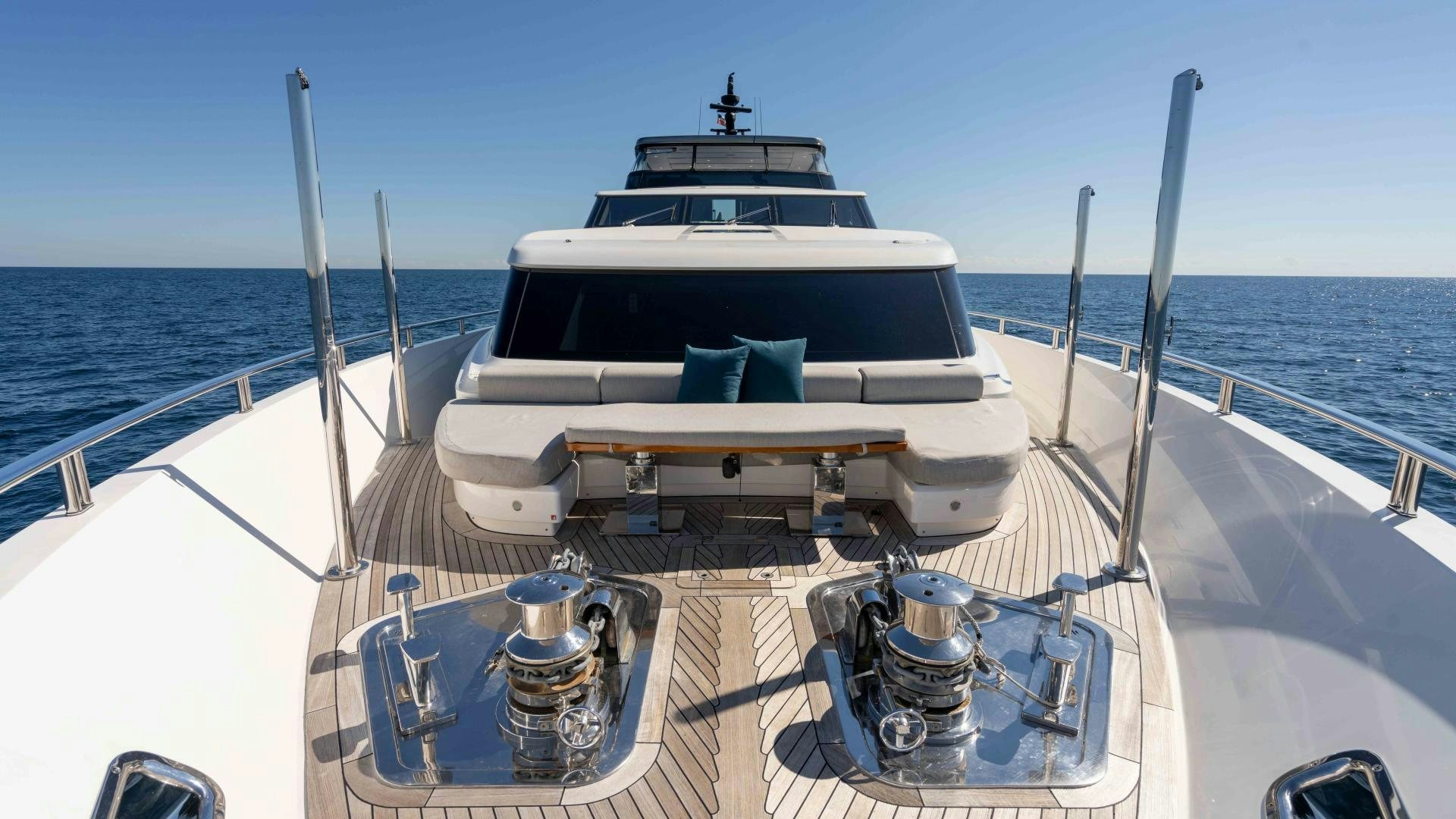 a boat on a boat aboard NOTORIOUS Yacht for Sale