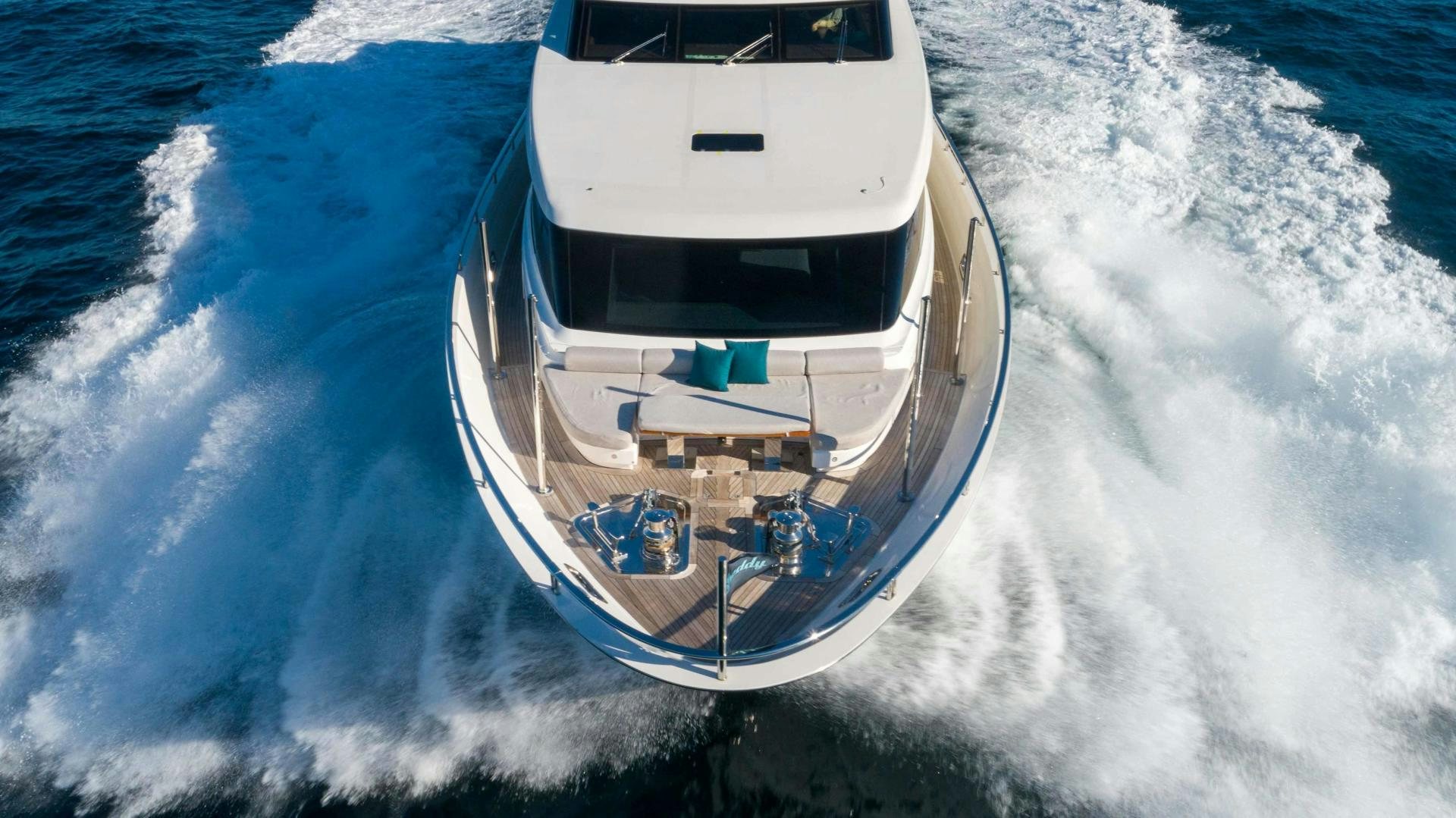 a boat on the water aboard NOTORIOUS Yacht for Sale