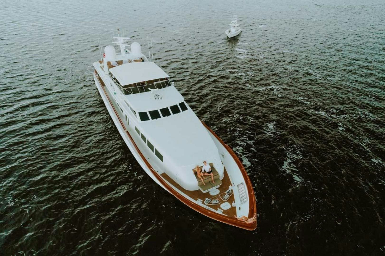 a boat in the water aboard SKY Yacht for Sale