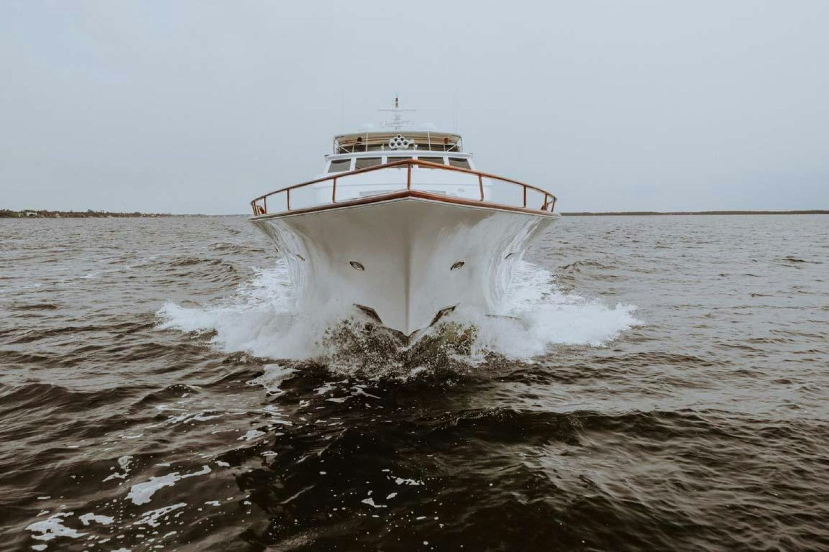 a boat splashing in the water aboard SKY Yacht for Sale