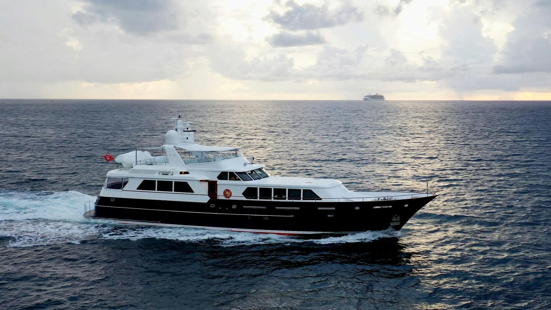a boat in the water aboard ANJILIS Yacht for Sale