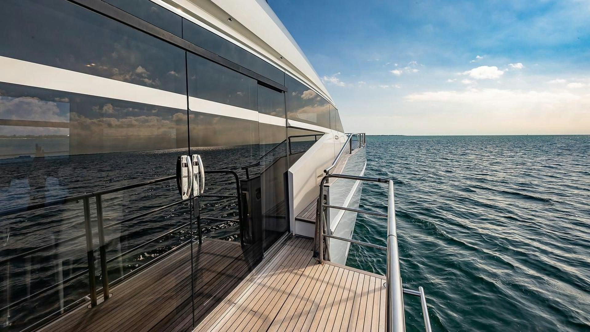 a boat on the water aboard FREEDOM Yacht for Sale