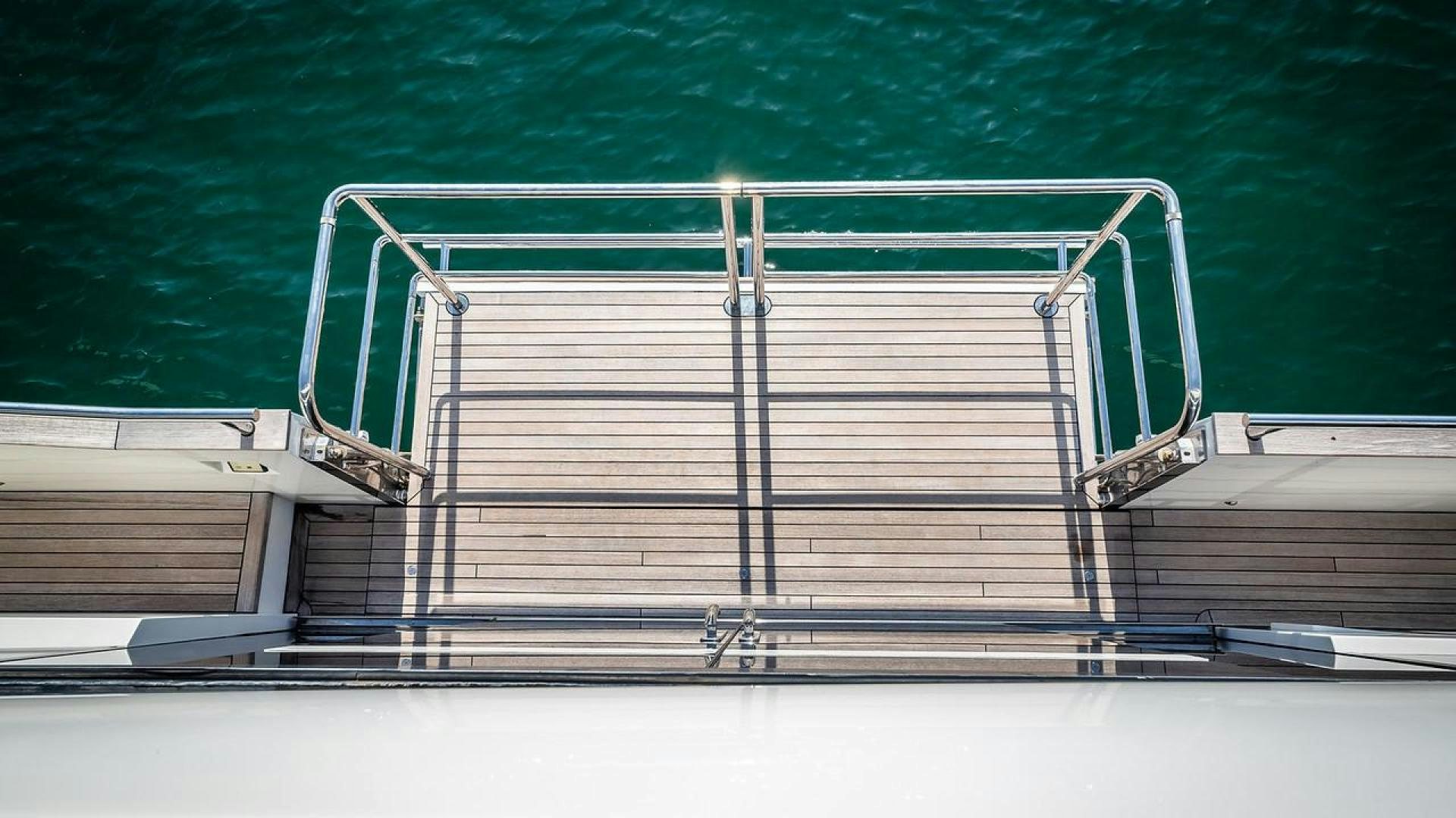 a metal frame with a metal frame aboard FREEDOM Yacht for Sale
