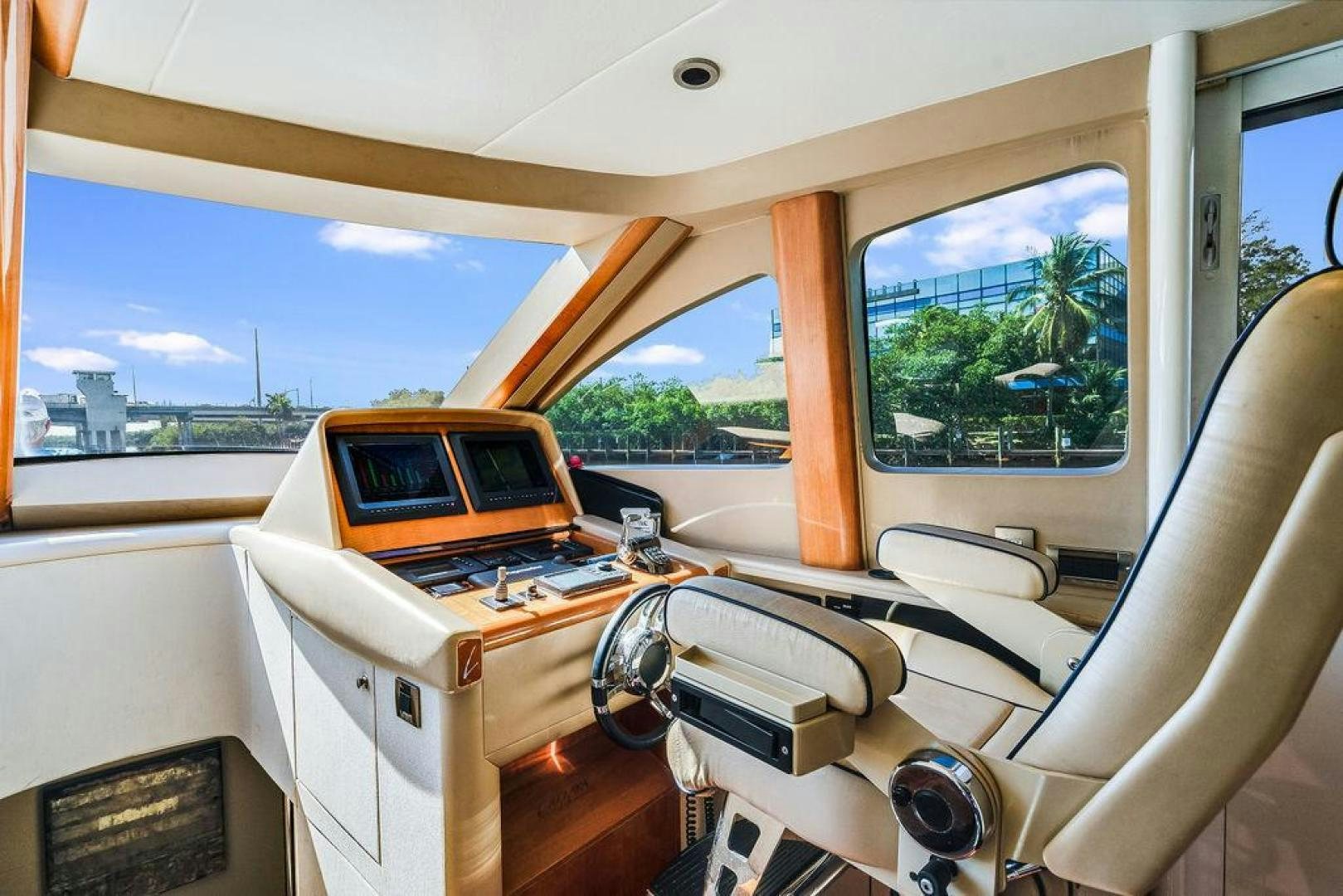inside of a car aboard CHIP Yacht for Sale