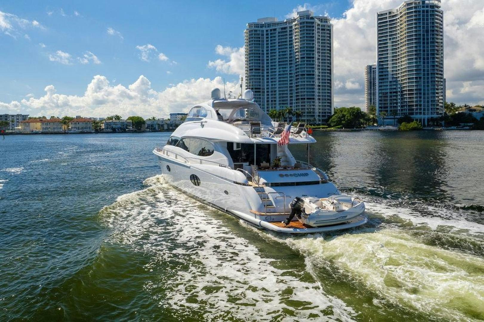 a boat on the water aboard CHIP Yacht for Sale