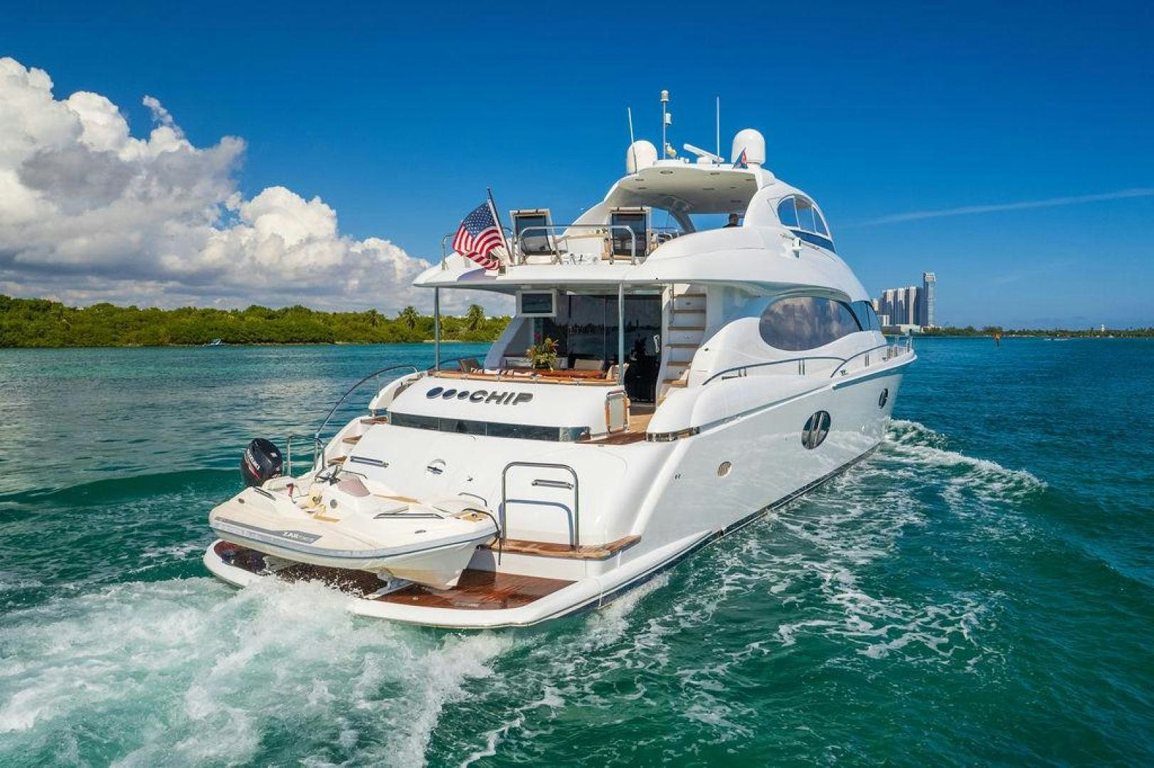 a boat on the water aboard CHIP Yacht for Sale