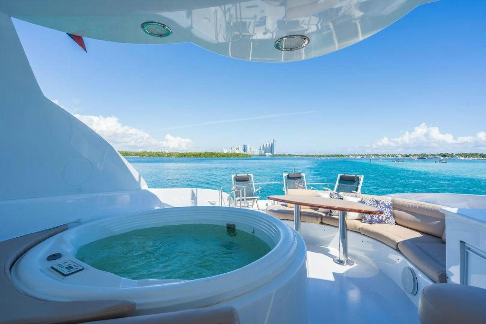 a pool on a boat aboard CHIP Yacht for Sale