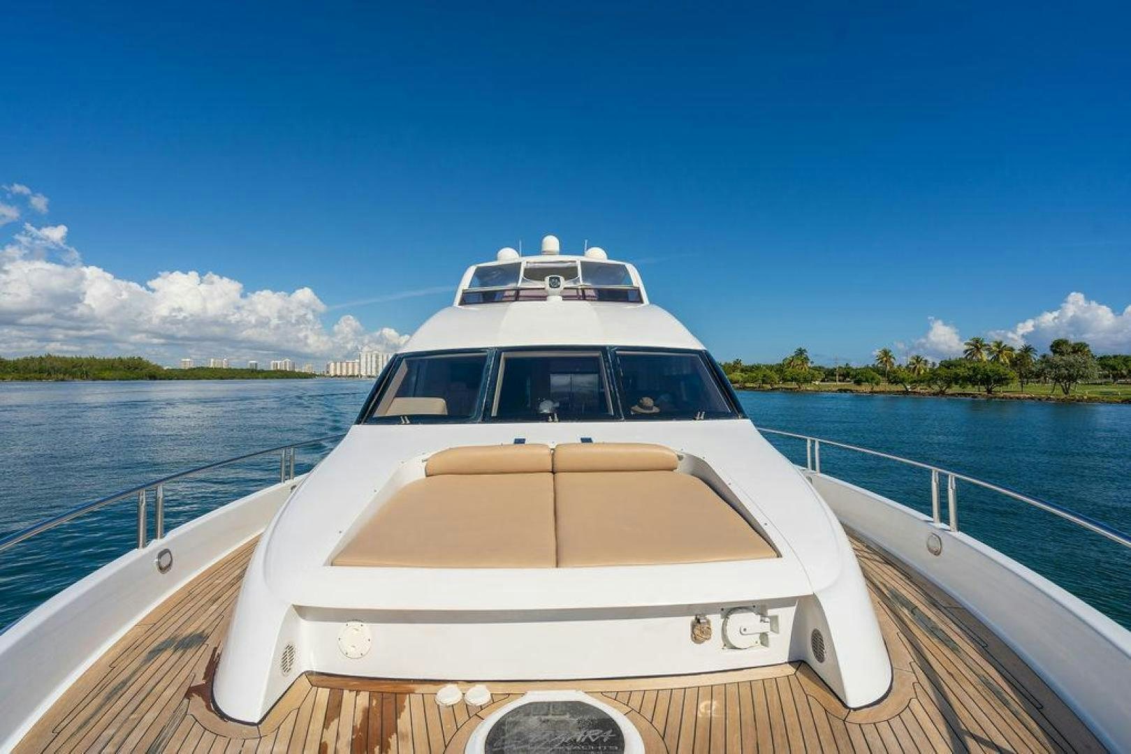 a boat on a body of water aboard CHIP Yacht for Sale