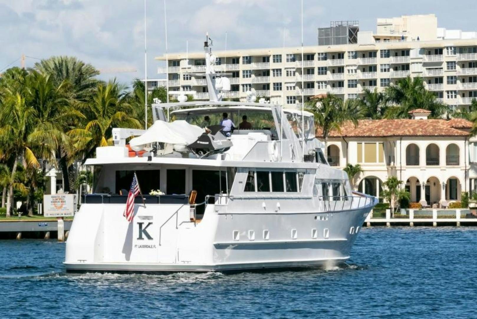 a boat in the water aboard K Yacht for Sale