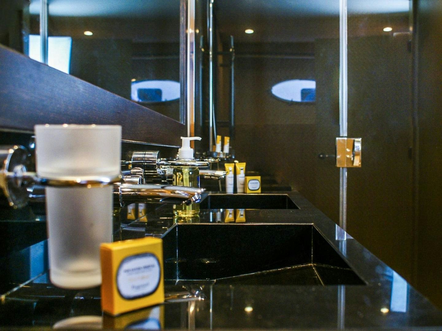 a machine in a room aboard GITANA I Yacht for Sale