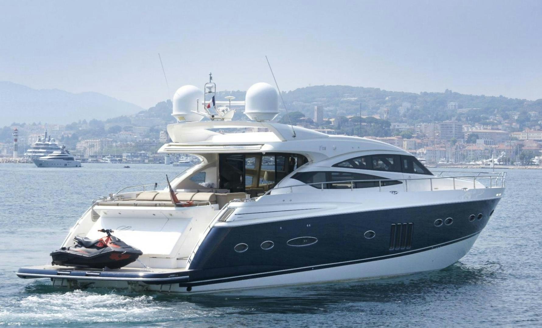 a boat in the water aboard GITANA I Yacht for Sale