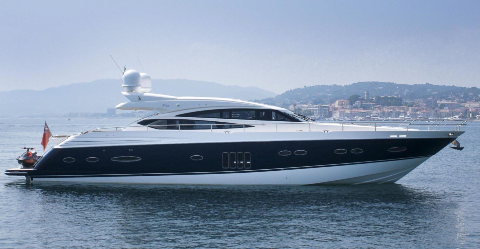 a boat in the water aboard GITANA I Yacht for Sale
