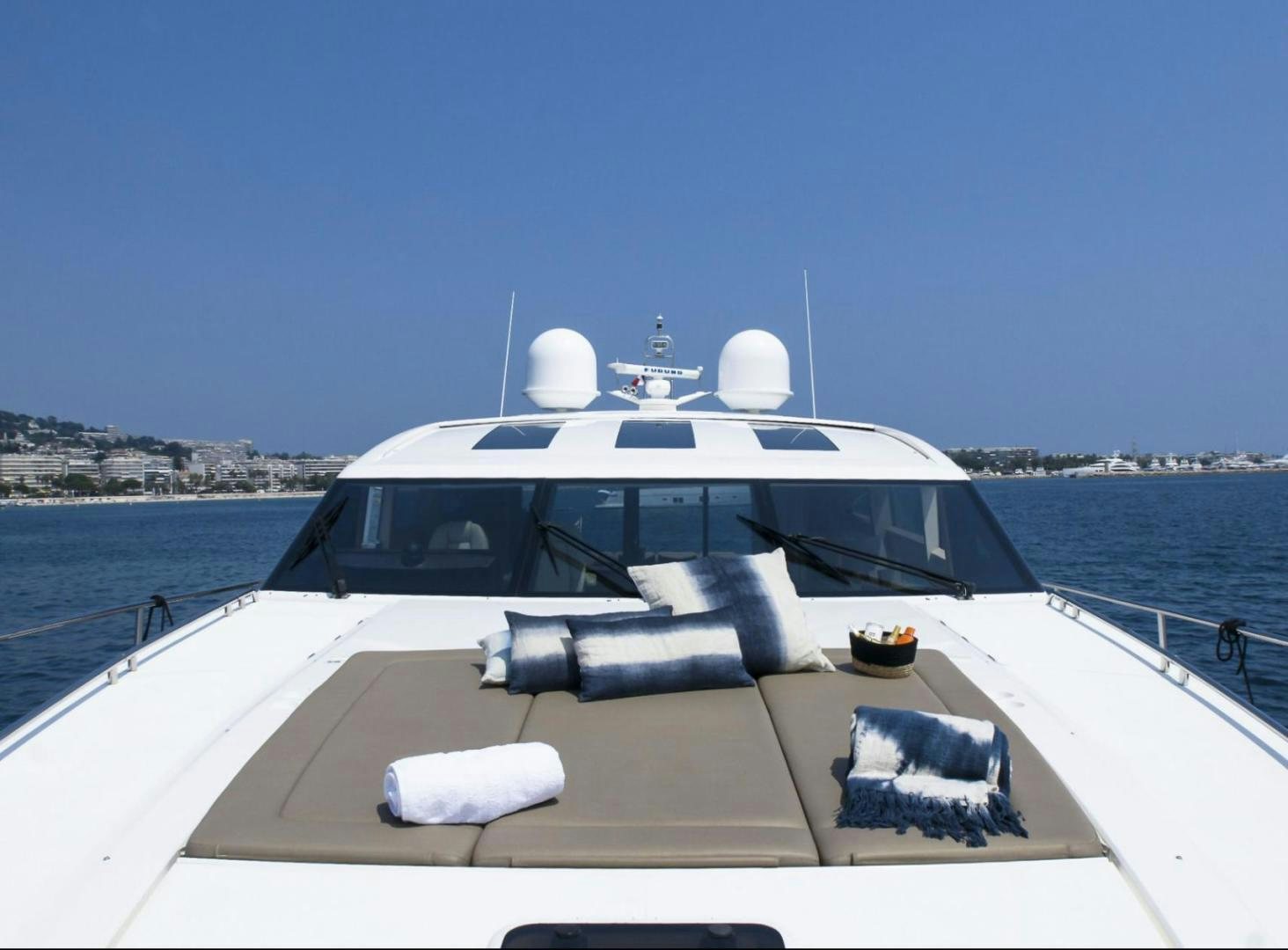 a boat on the water aboard GITANA I Yacht for Sale