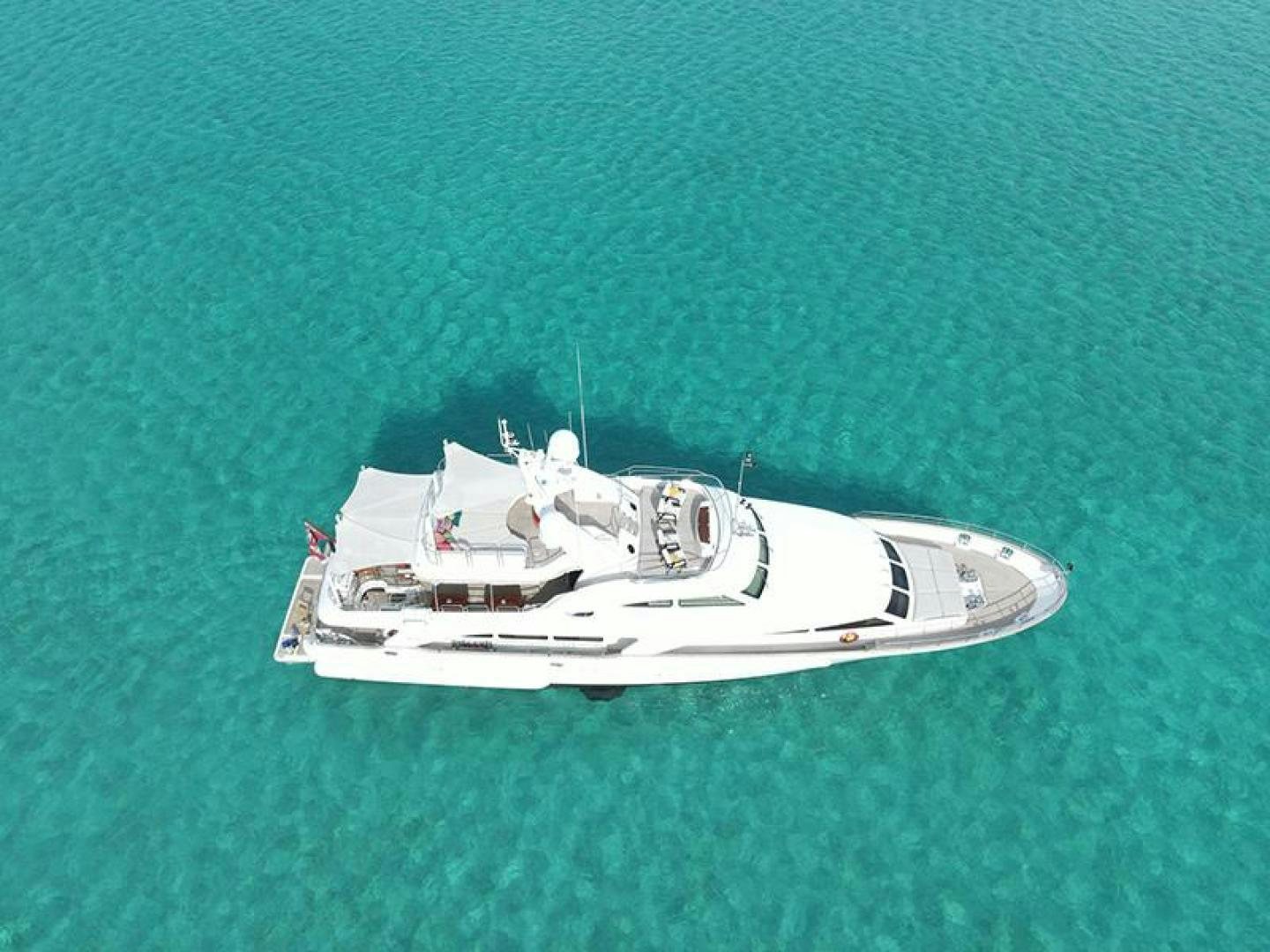 a white boat in the water aboard BW Yacht for Sale