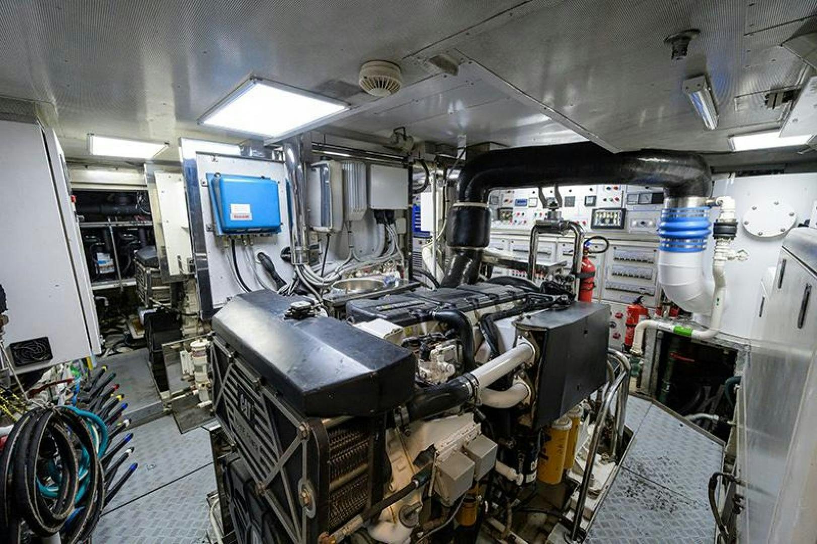 a room with machinery and equipment aboard BW Yacht for Sale