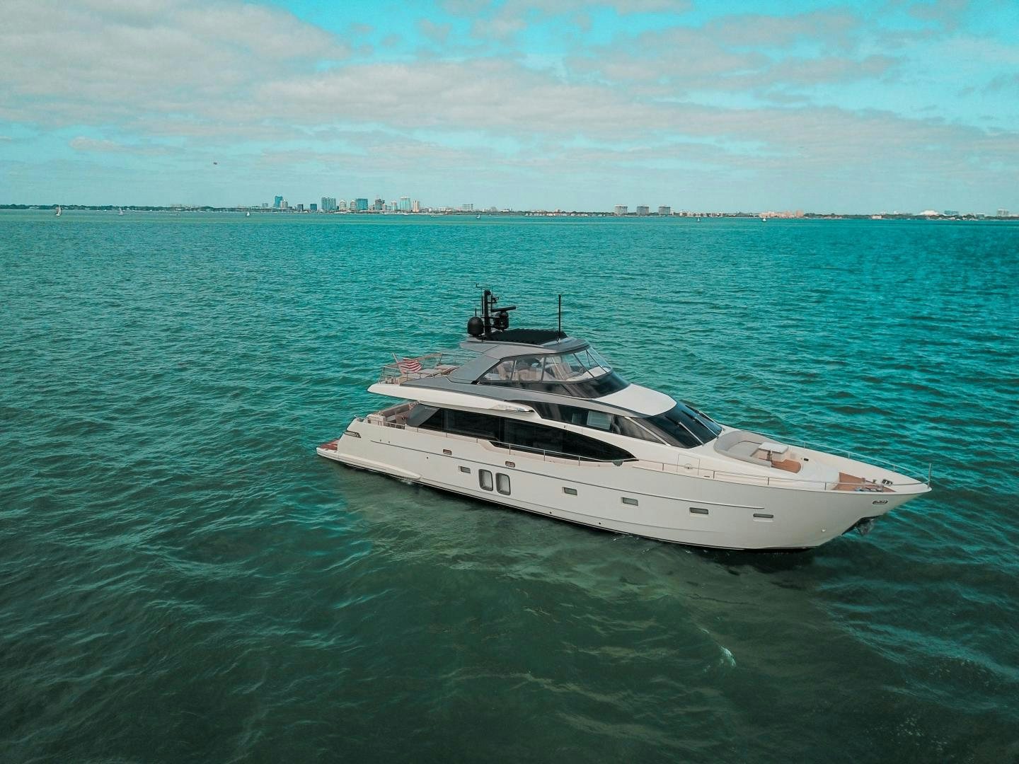 a boat in the water aboard MARAVI Yacht for Sale