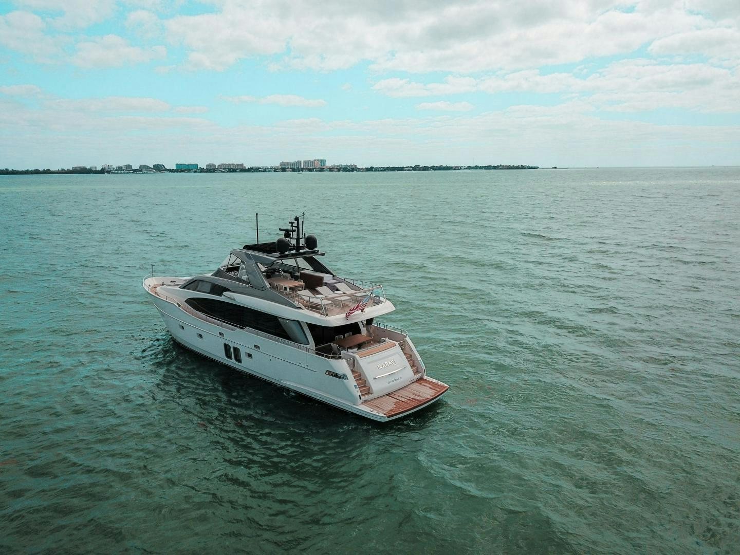 a boat in the water aboard MARAVI Yacht for Sale